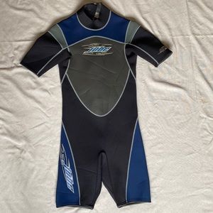 Jobe Spring Shorty Wetsuit Neoprene Black/Dark Blue/Grey Size Medium